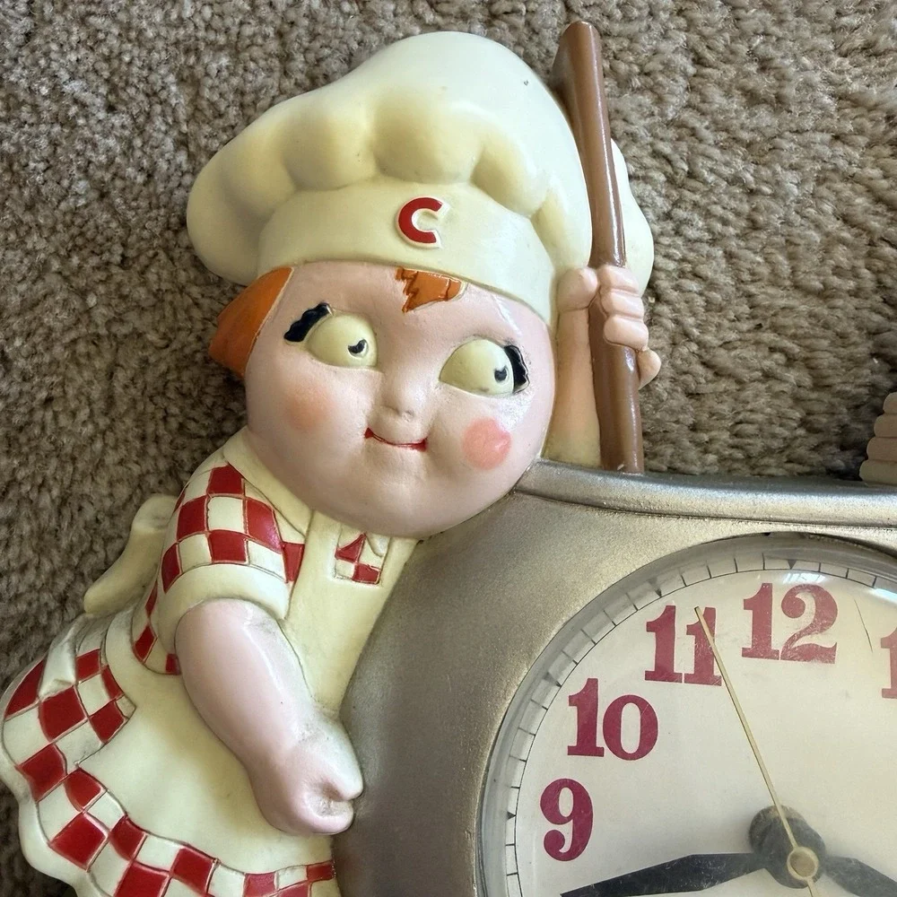 Vintage 1990 Campbells Soup Kids Wall Clock New Haven Quartz Burwood Kitchen USA